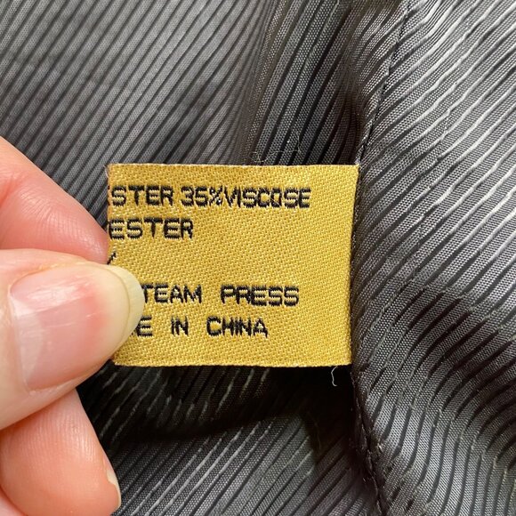 Luca Rossi ItaliaSuit Jacket Mens 46L Gray Pinstripe 150'S Hightech Fabric - Picture 7 of 16